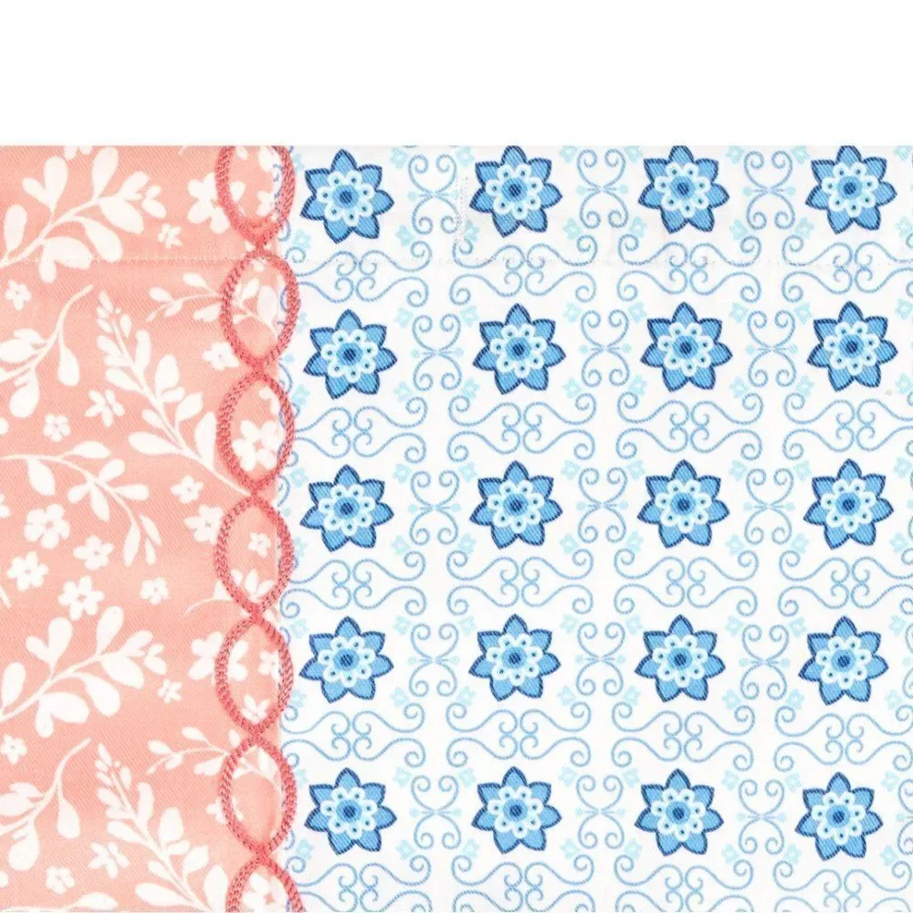 NEW - The Pioneer Woman Ditsy Patchwork Cotton-Rich Shower Curtain, 72
